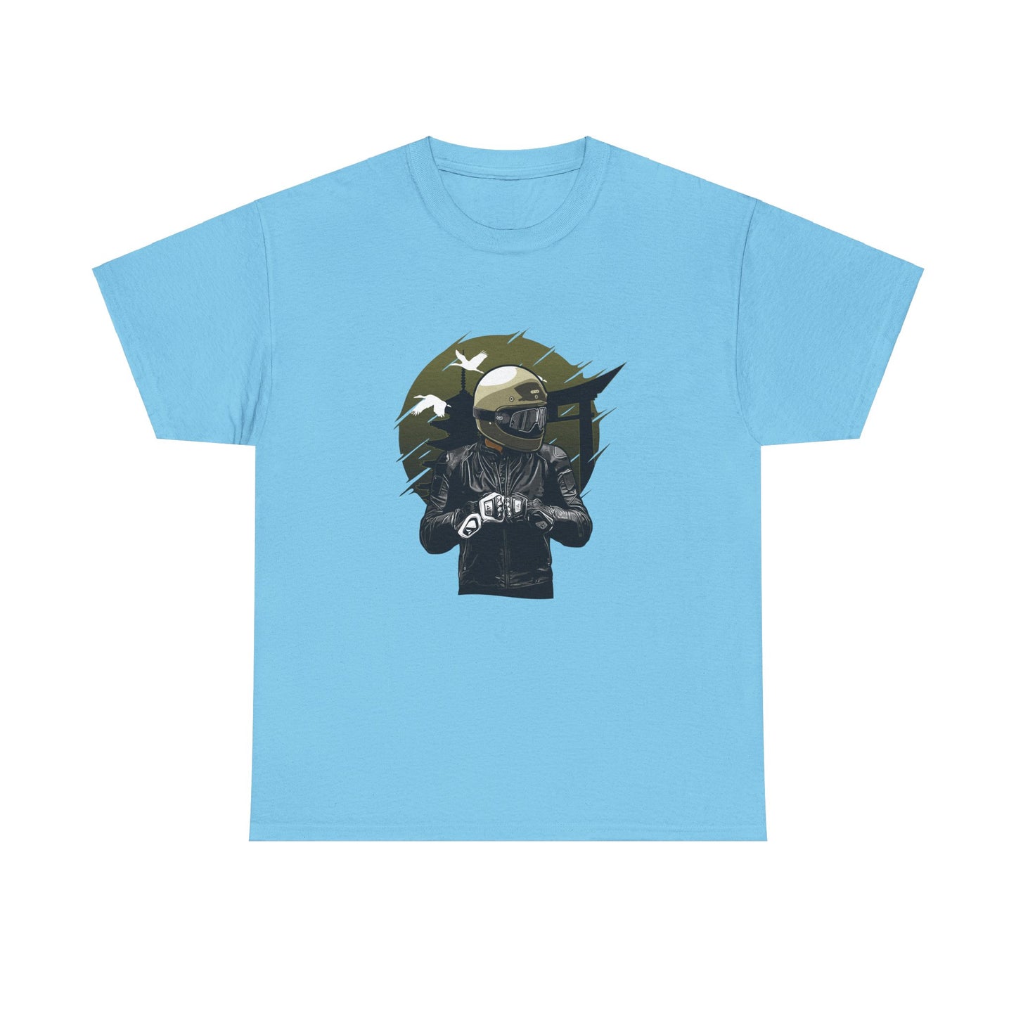 The Pagoda X Biker Unisex Heavy Cotton Tee