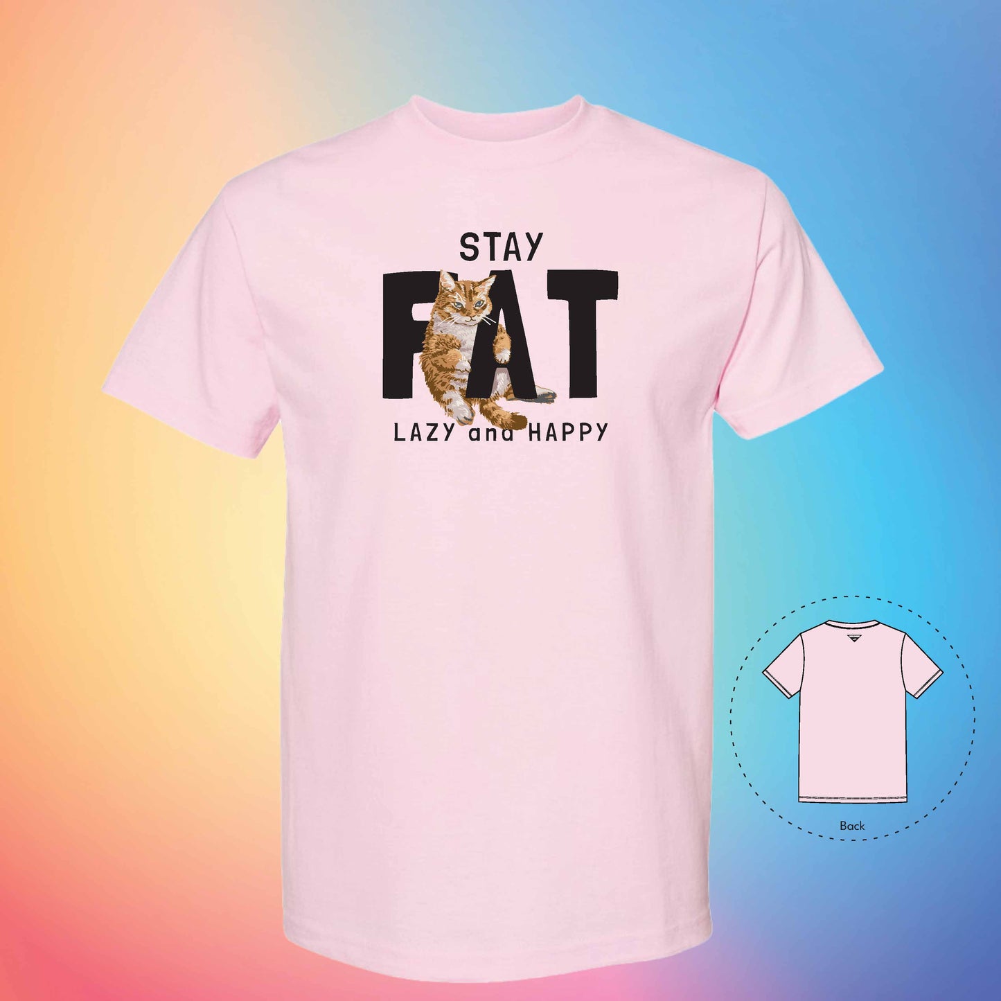 STAY FAT | Meow T-Shirt (Pink)