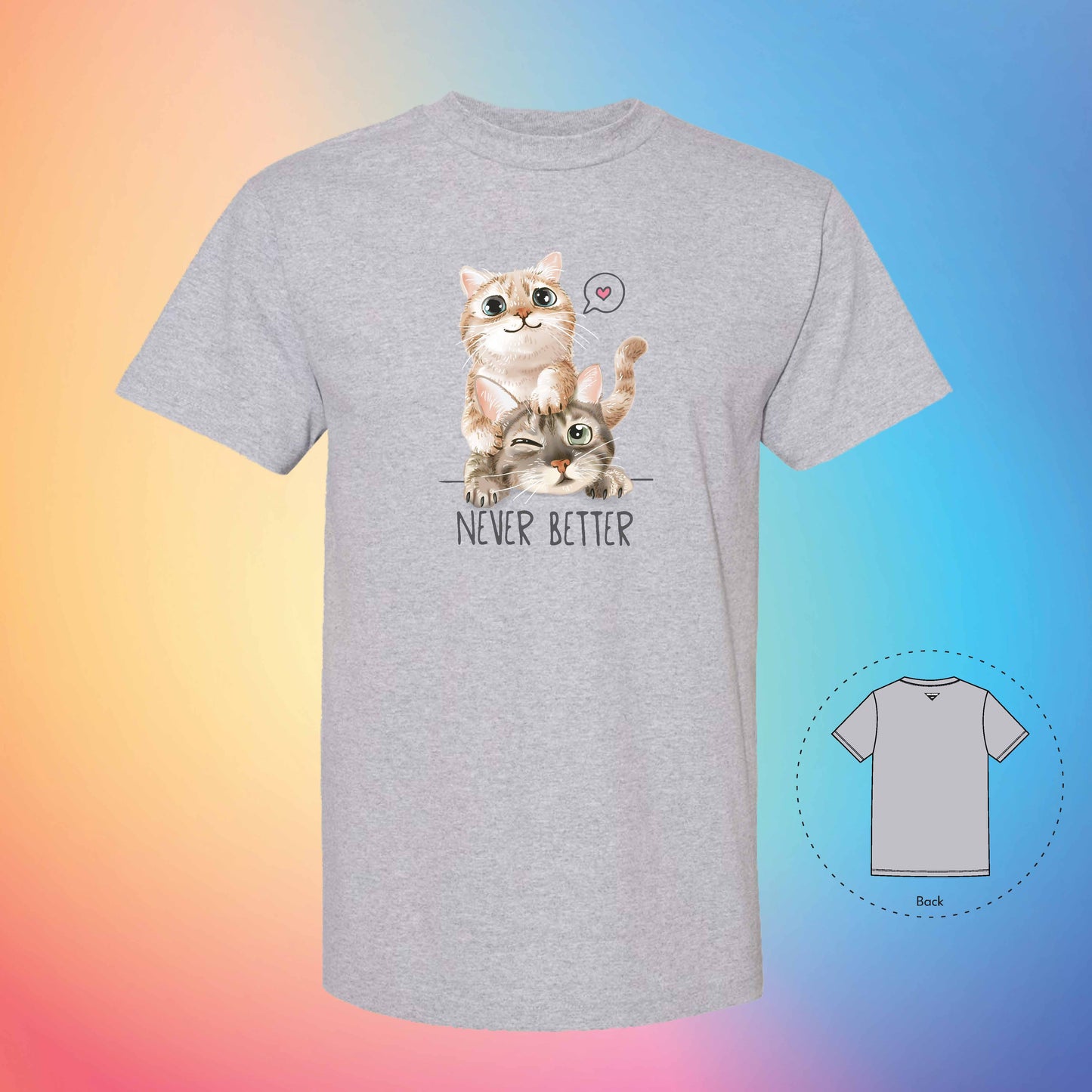 RELATIONSHIP GOAL | Meow T-Shirt (Grey)