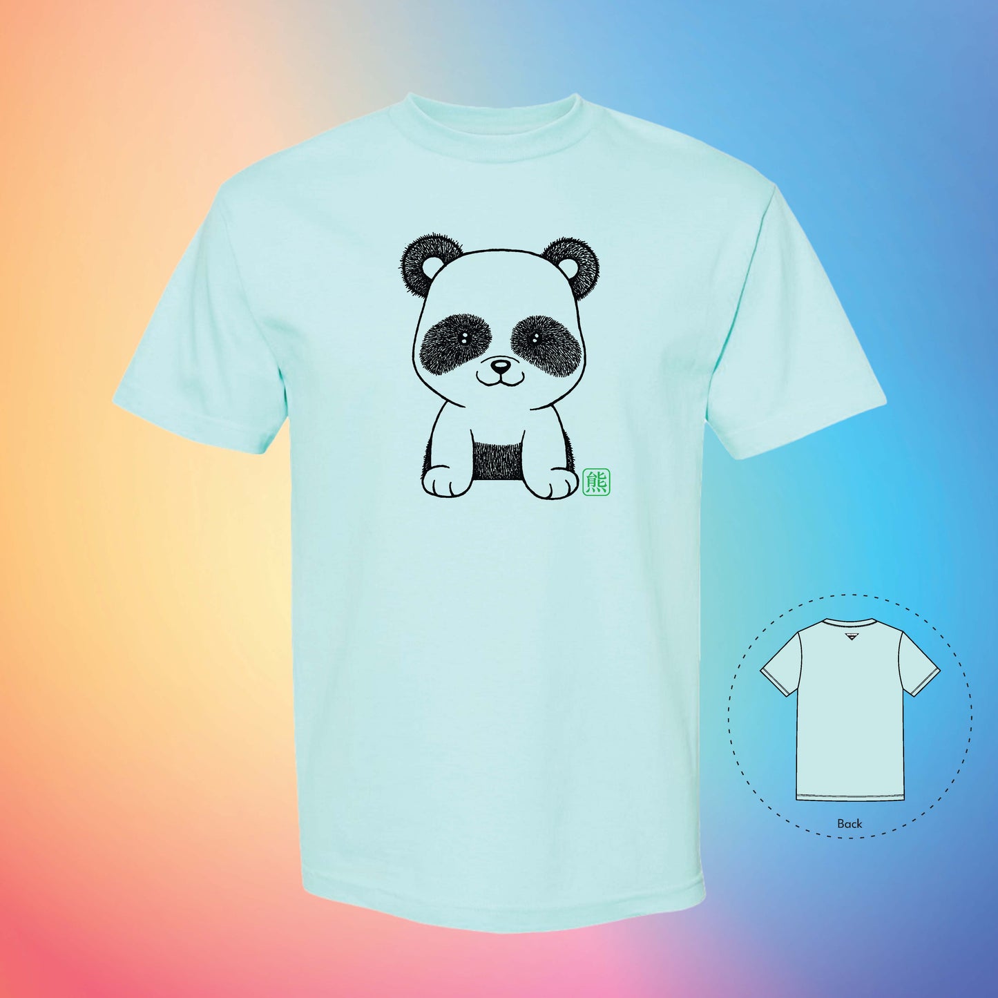 熊 THE PANDA | Exotic T-Shirt (Celadon)