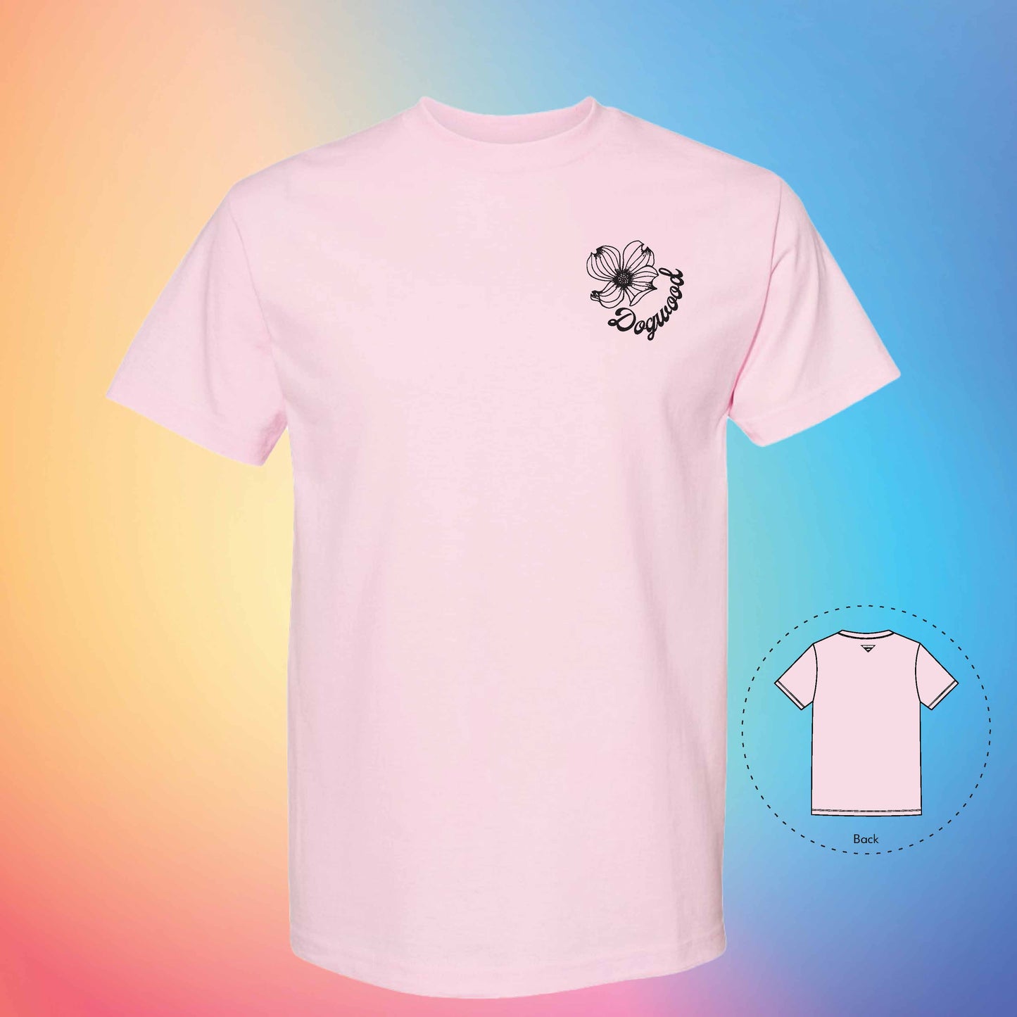 DOGWOOD Flowers and Leaves Tee (Pink)