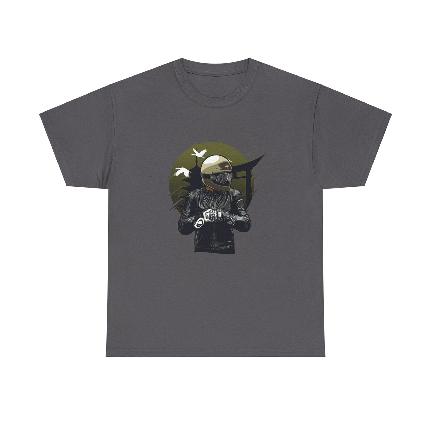 The Pagoda X Biker Unisex Heavy Cotton Tee