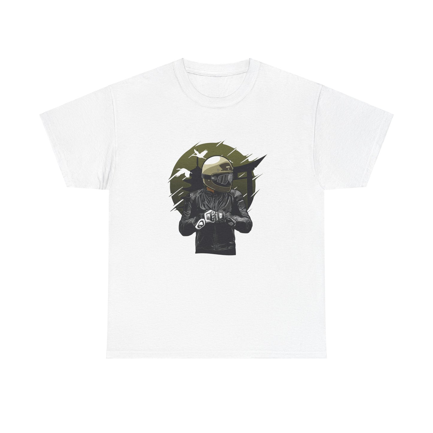 The Pagoda X Biker Unisex Heavy Cotton Tee
