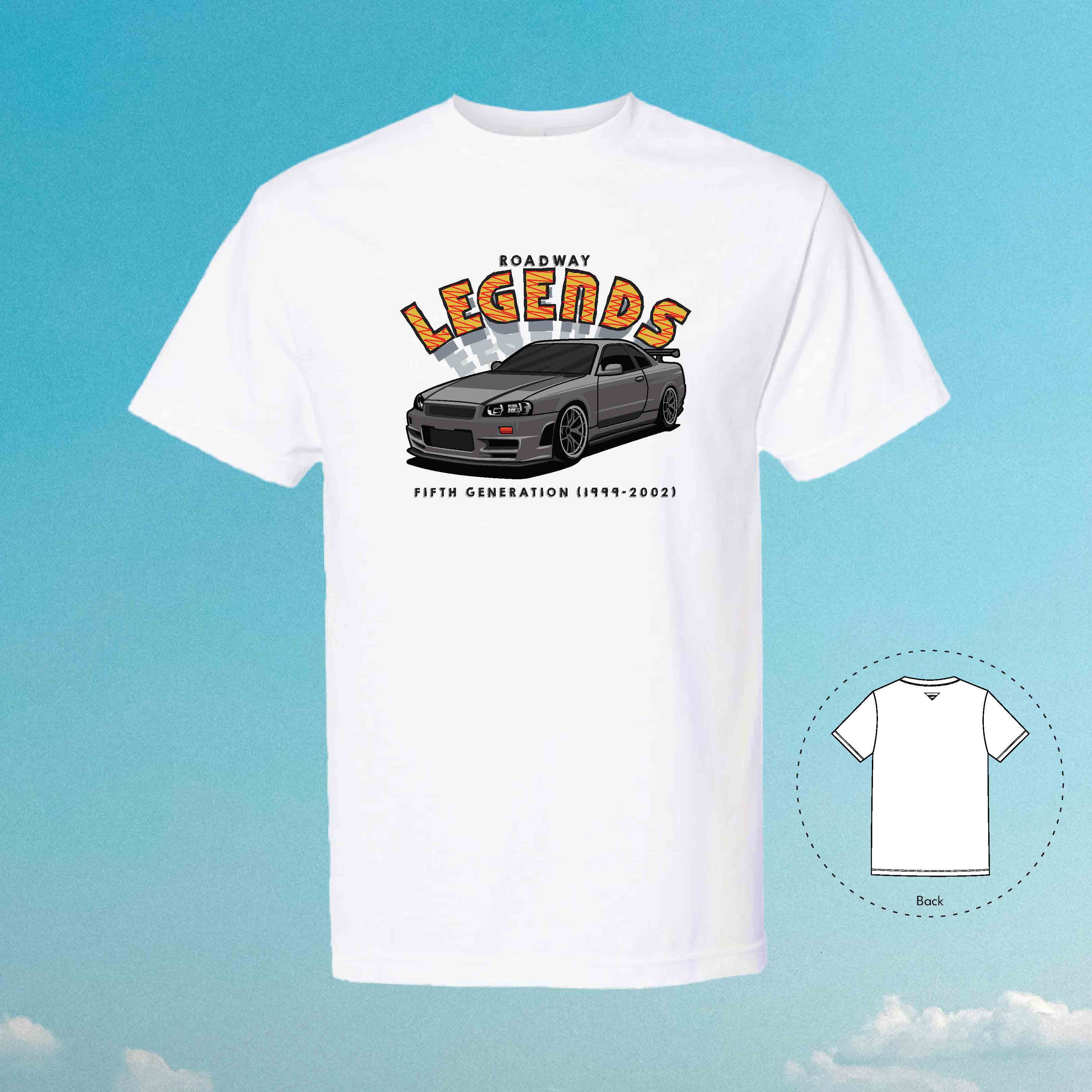 ROADWAY LEGENDS GT-R R34 | Car Tuner T-Shirt – Cupitee