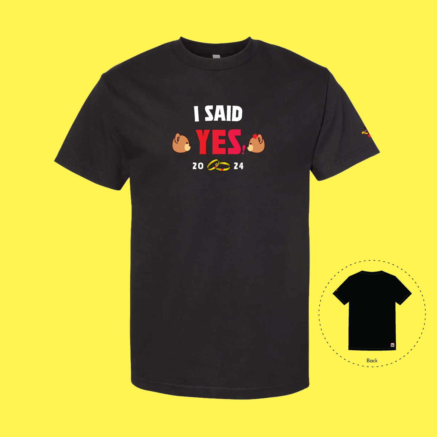I Said YES! Cupid T-Shirt (Black)