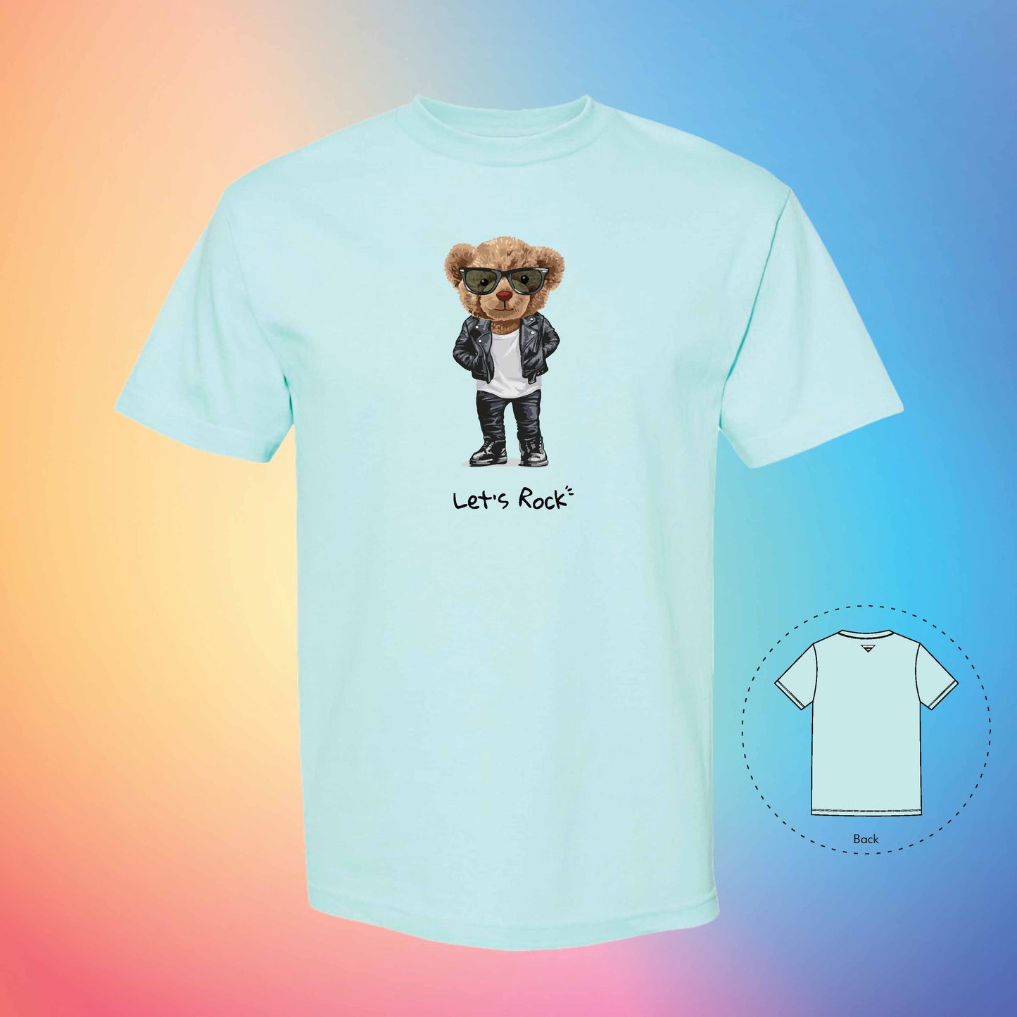 ROCK AND ROLL | The Bear T-Shirt (Celadon)