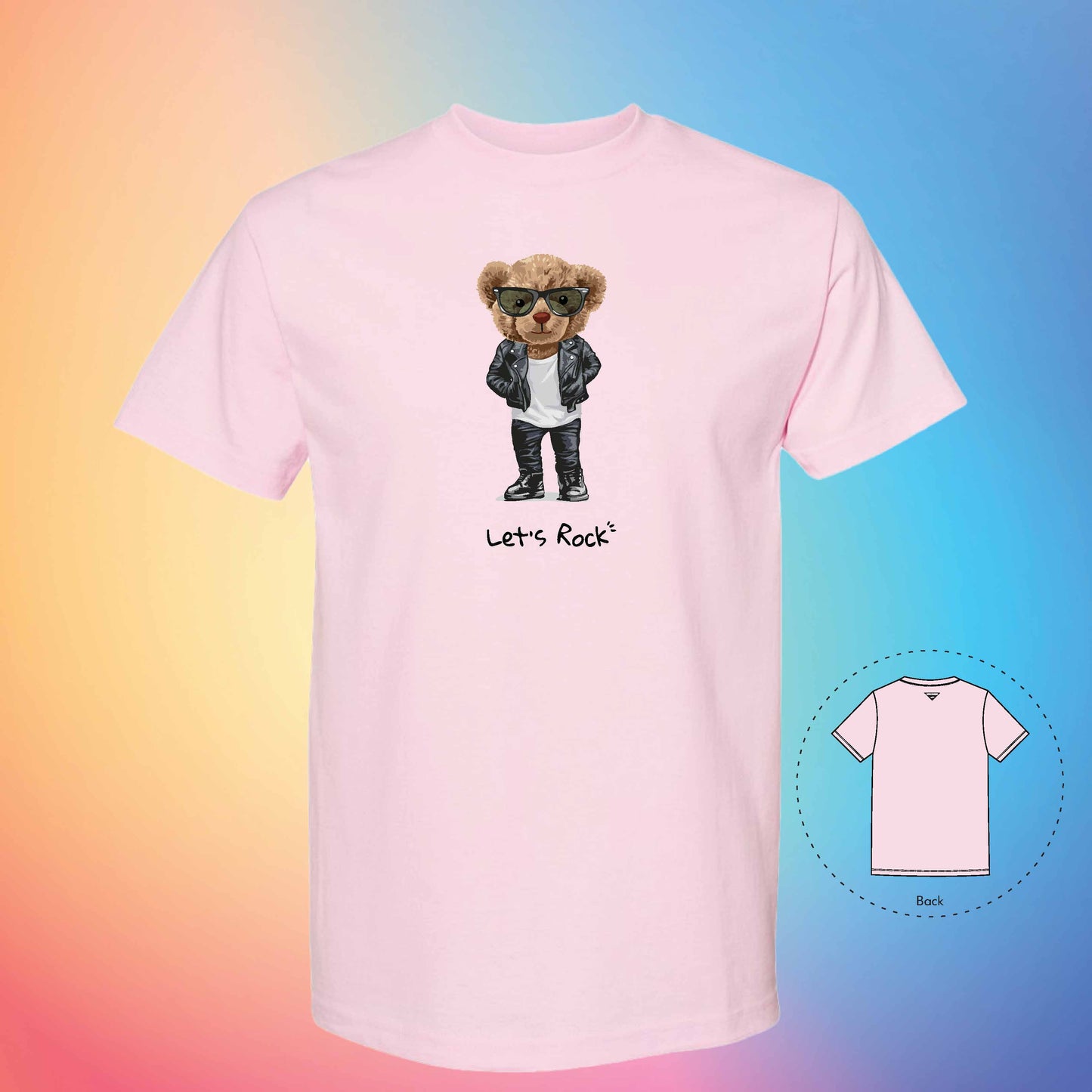 ROCK AND ROLL | The Bear T-Shirt (Pink)