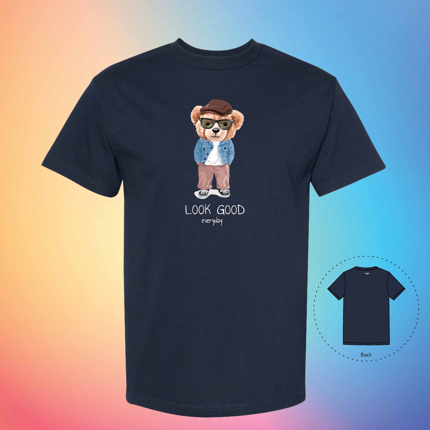 GOOD LOOKING | The Bear T-Shirt (True Navy)