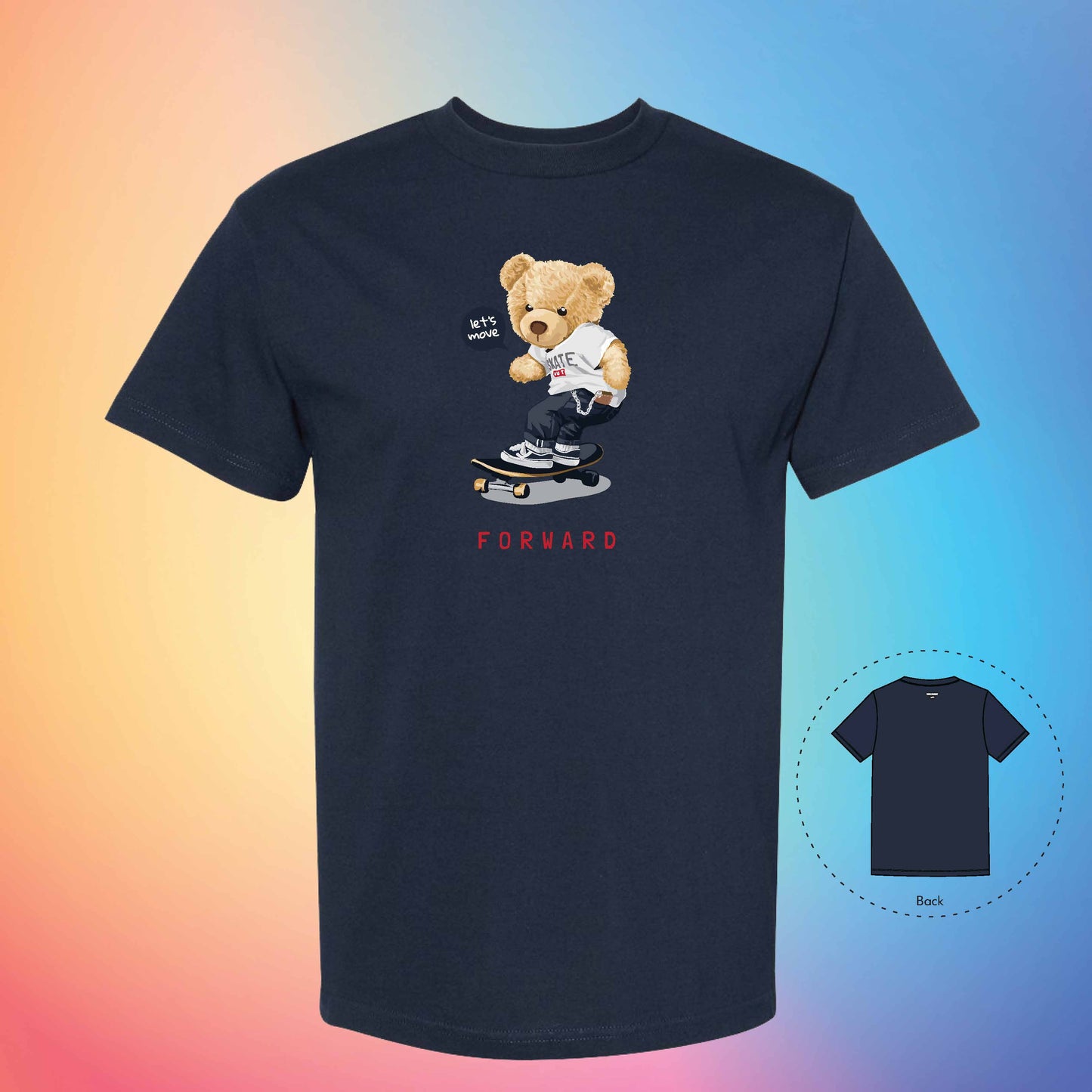 SKATER BOY | The Bear T-Shirt (True Navy)