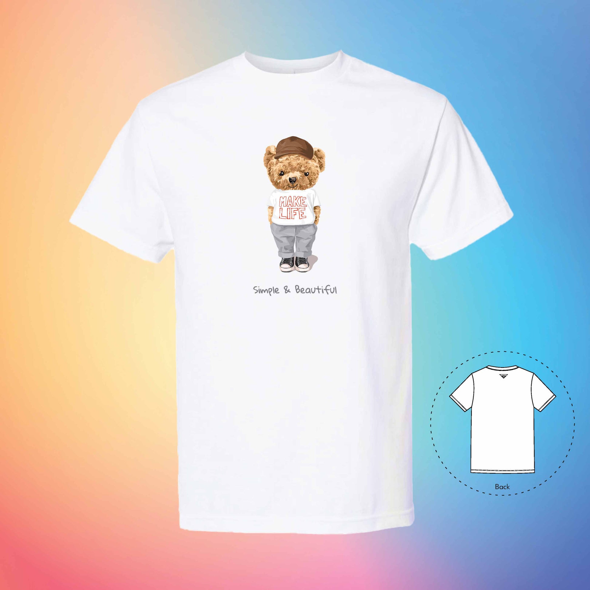 SIMPLE LIFE | The Bear T-Shirt (White)