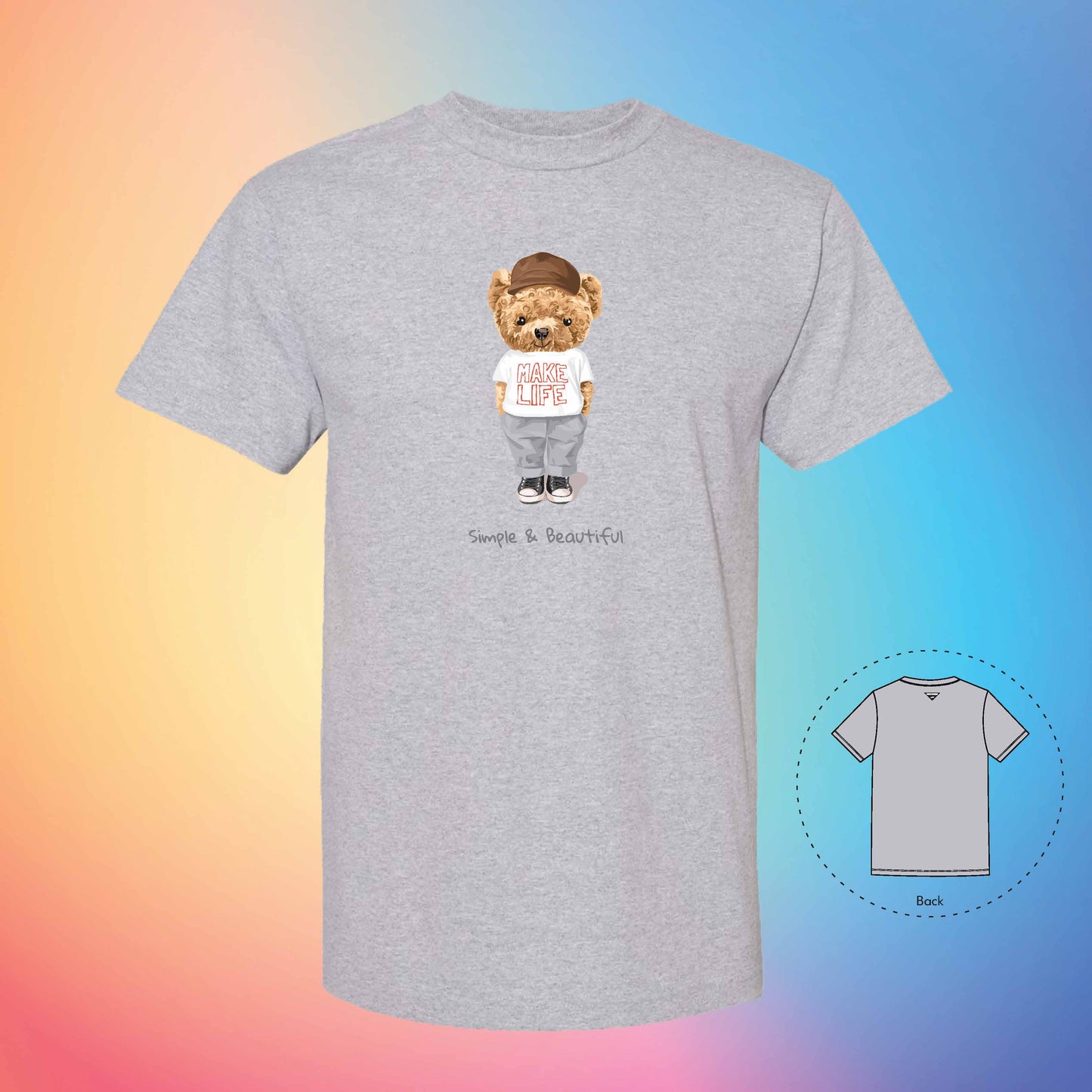 SIMPLE LIFE | The Bear T-Shirt (Grey)