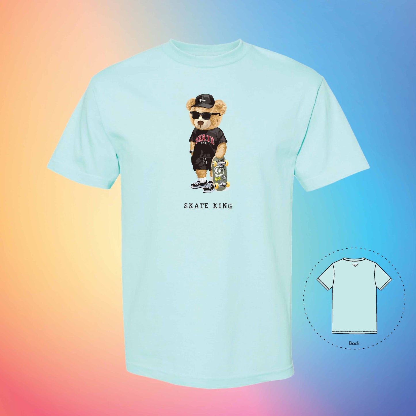 SKATER KING | The Bear T-Shirt (Celadon)