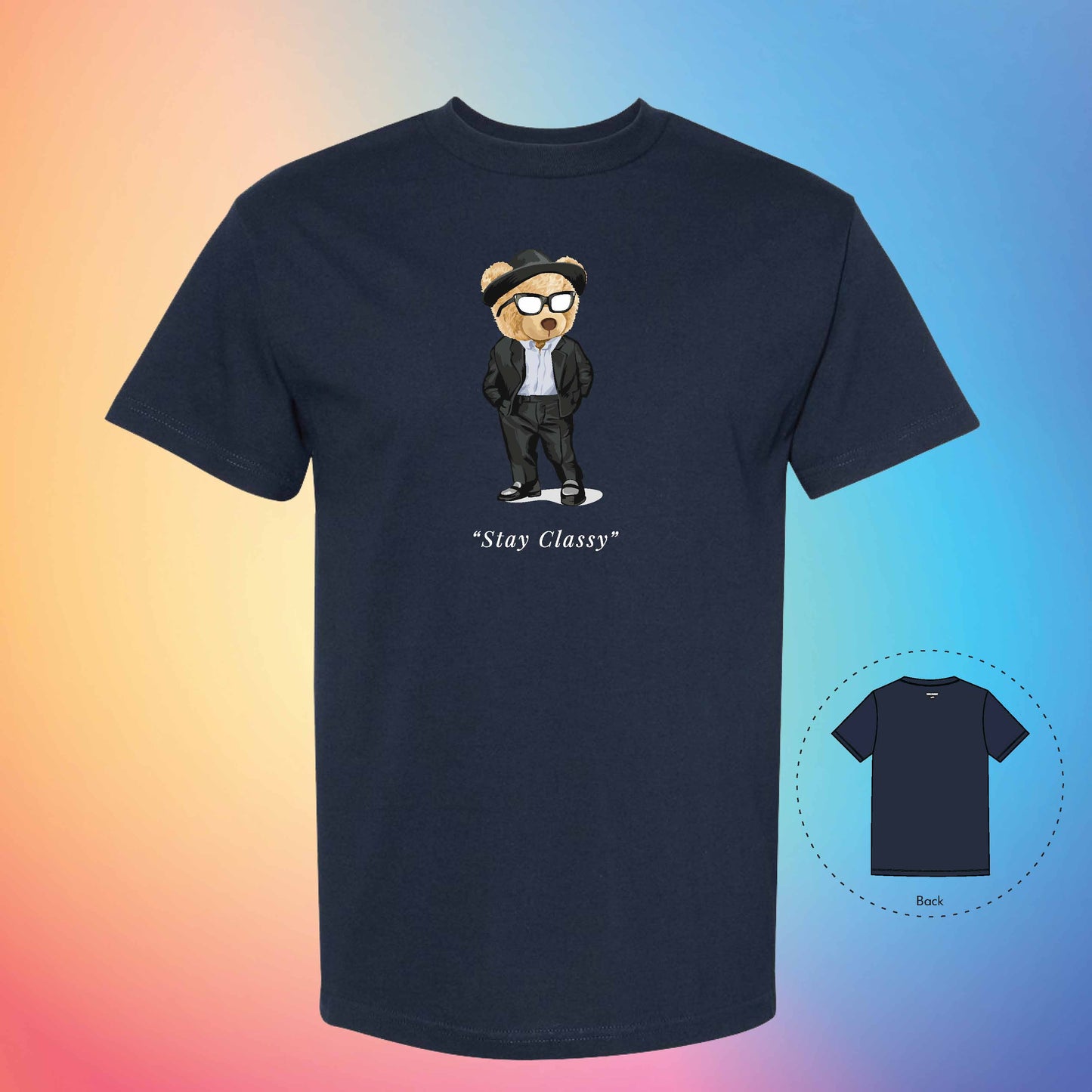CLASSY | The Bear T-Shirt (True Navy)