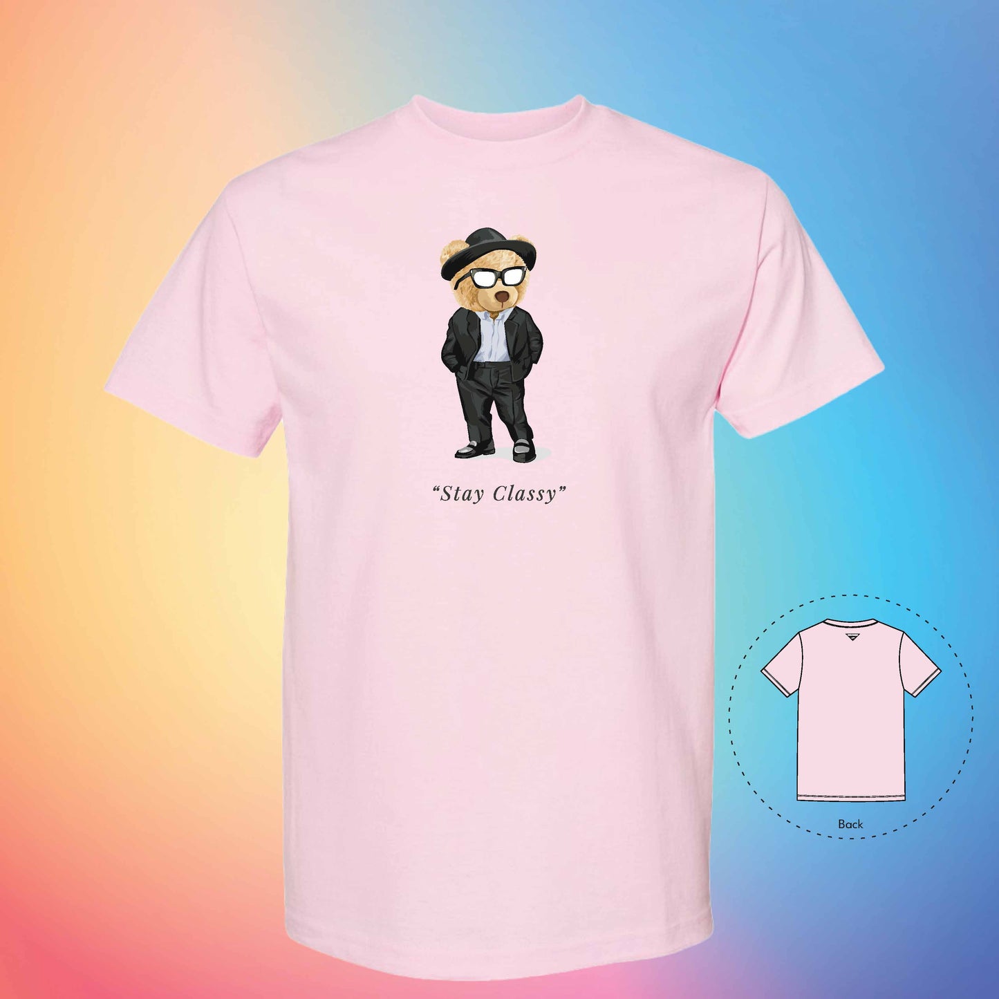 CLASSY | The Bear T-Shirt (Pink)