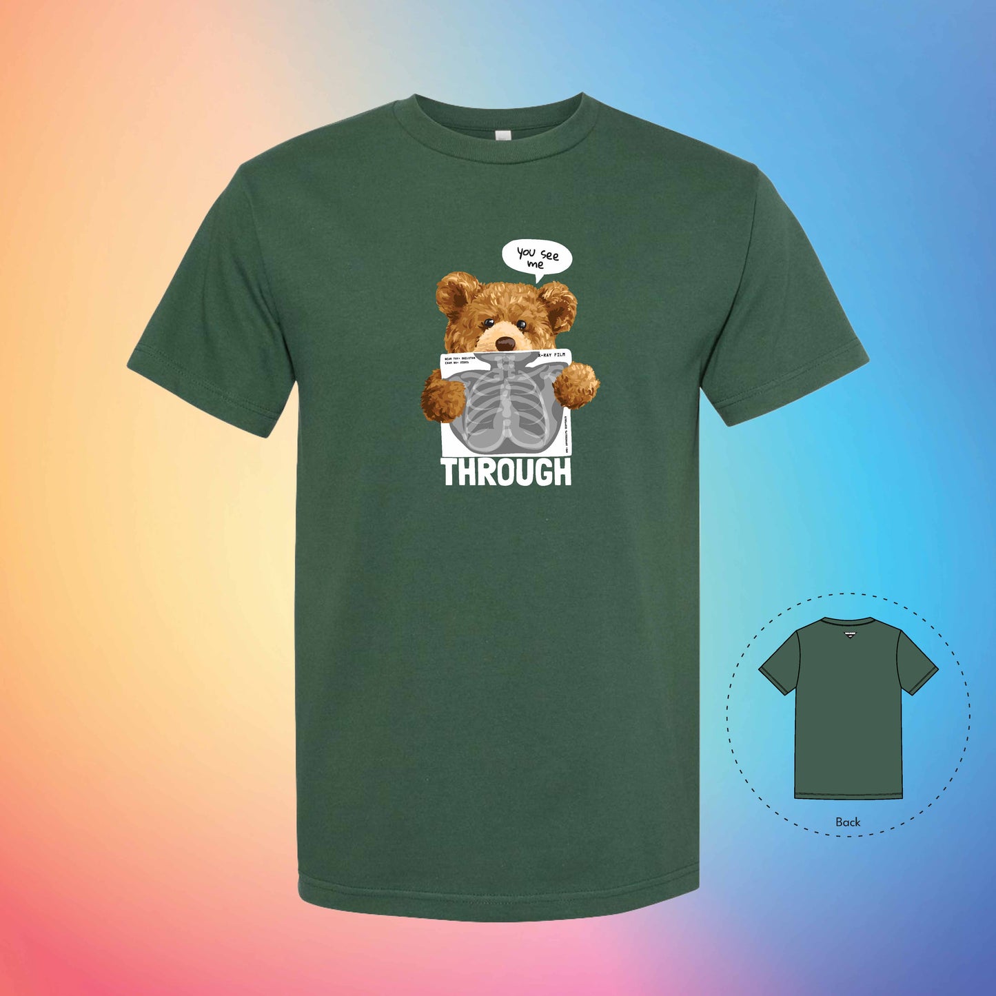 X-Ray | The Bear T-Shirt (Forest Green)
